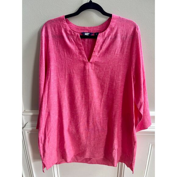 Lands' End Tops - Low Price! Lands’ End Linen Blend Tunic Top – Size Large